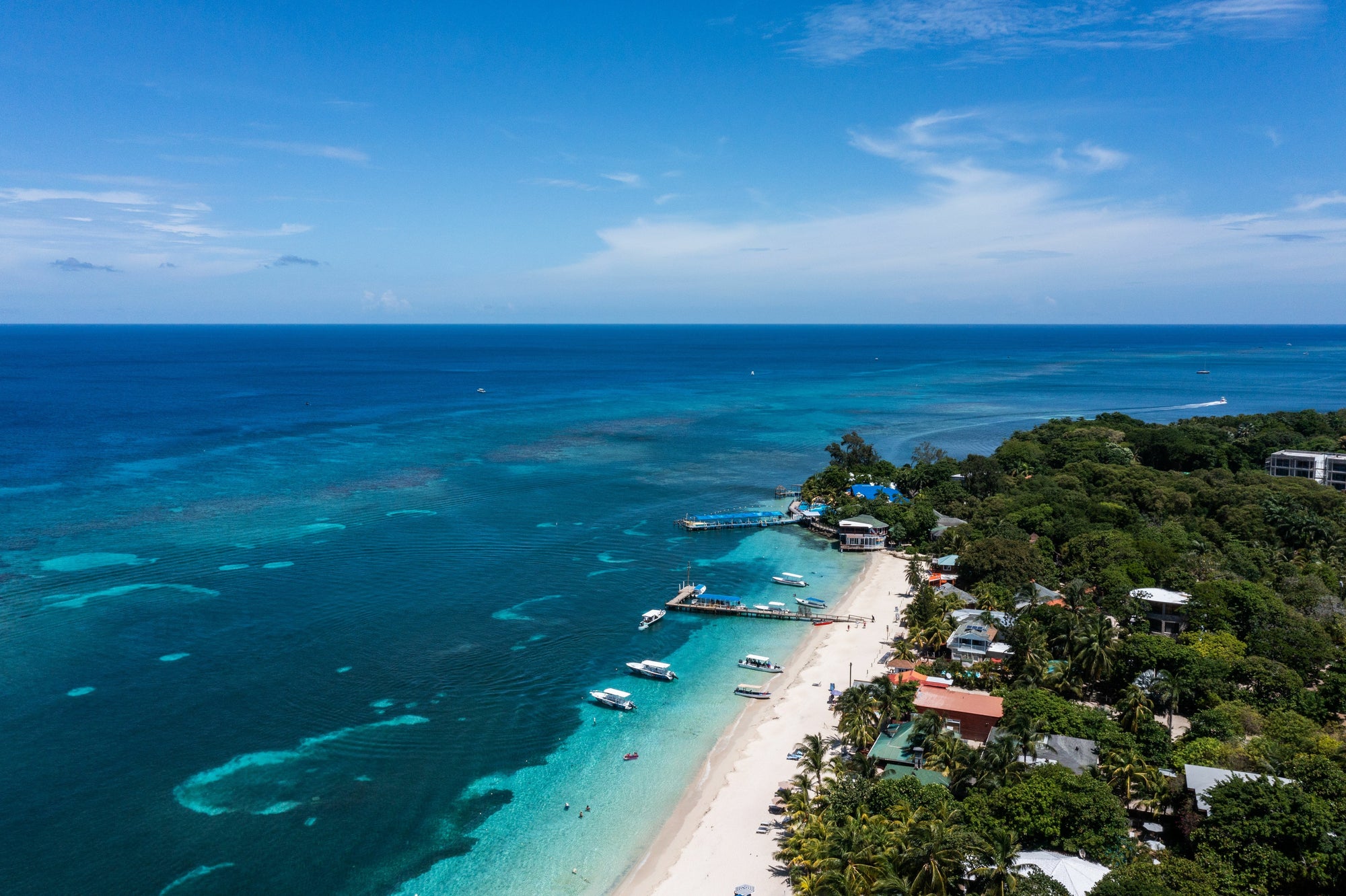 Roatan Honduras white sand beach